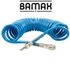 Spiral Polyp Hose Blue 8mmx12mmx8m With Quick Couplers Bx15pu8-8